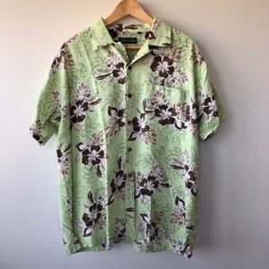 Milano Bay Button-down Hawaiian aloha shirt XL